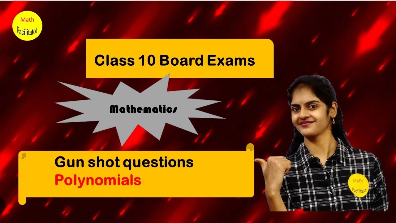 Gun shot questions - Polynomials | Class 10 | TS |AP