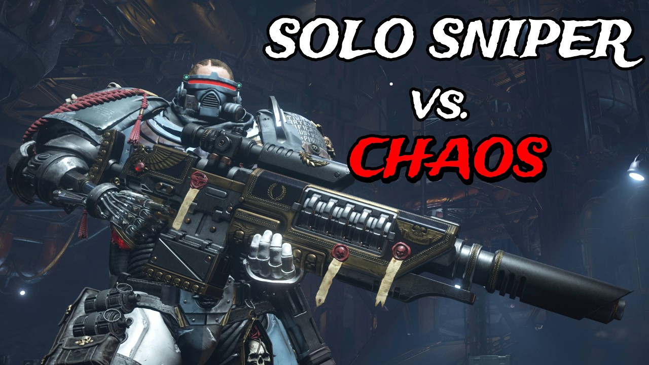 SOLO Max Sniper DESTROYS Chaos - Ruthless Difficulty - Space Marine 2