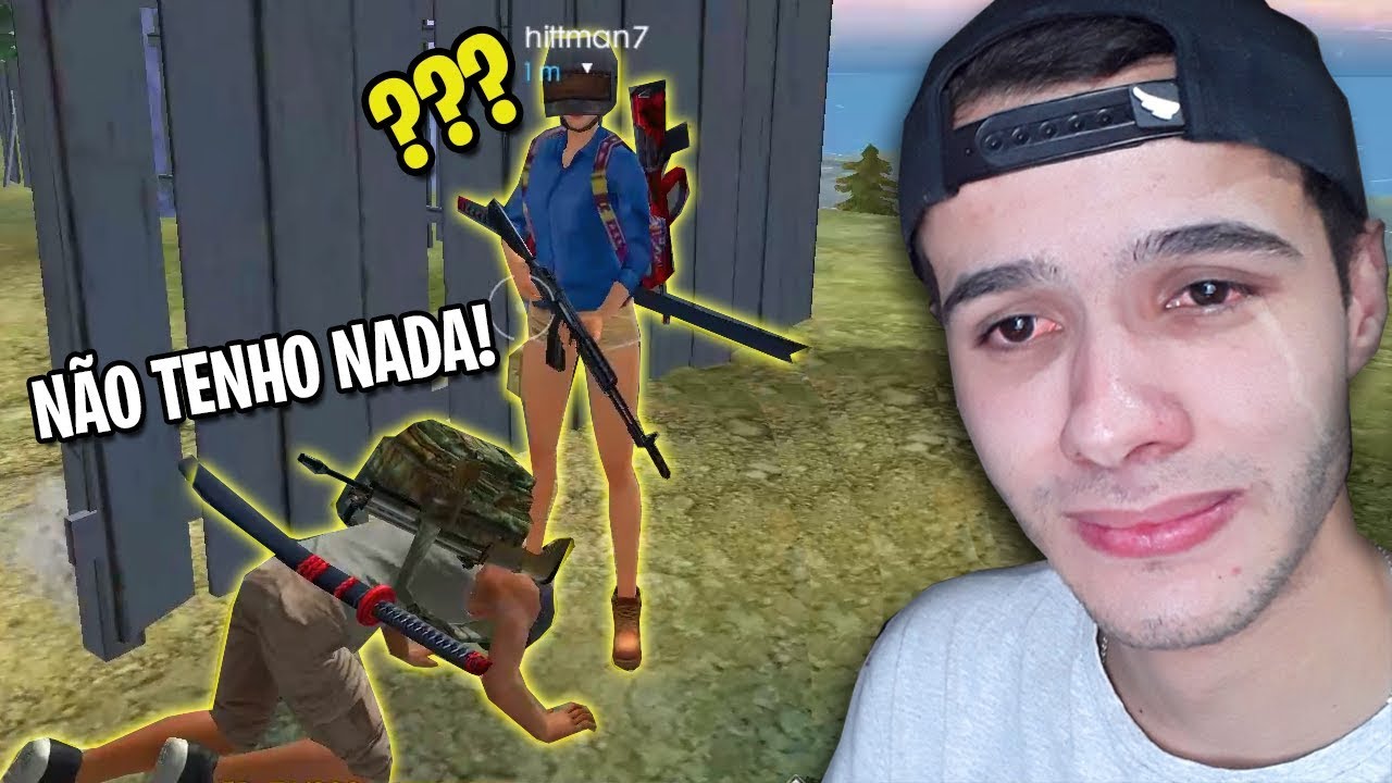 FINGI SER POBRE E CHOREI NESSA PARTIDA DE FREE FIRE