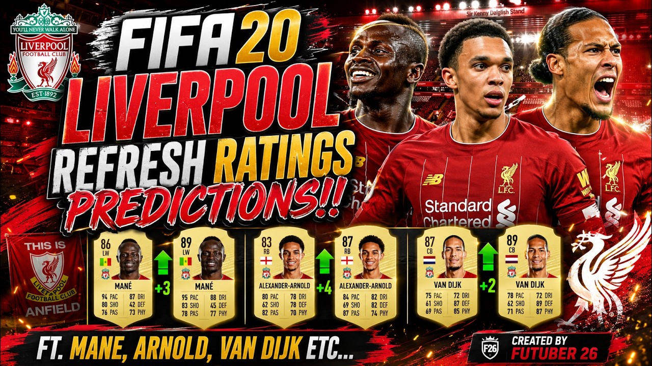 FIFA 20 LIVERPOOL REFRESH RATINGS PREDICTIONS!! FT. MANE, ARNOLD, VAN DIJK ETC... (FIFA 20)