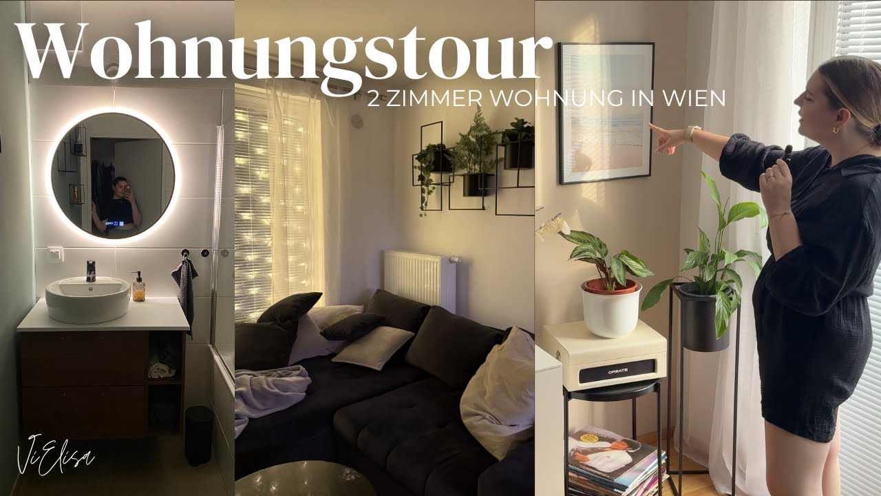 WOHNUNGSTOUR 🏡 2 Zimmer, 52m&sup2;, erste eigene Wohnung, Interior ✨