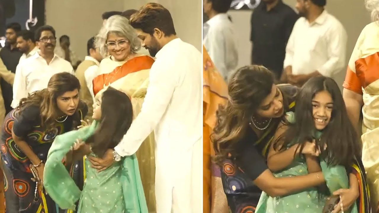Manchu Lakshmi Fun With Allu Arjun Daughter | Allu Arha | Allu Kanakaratnam garu - Pedda Karma
