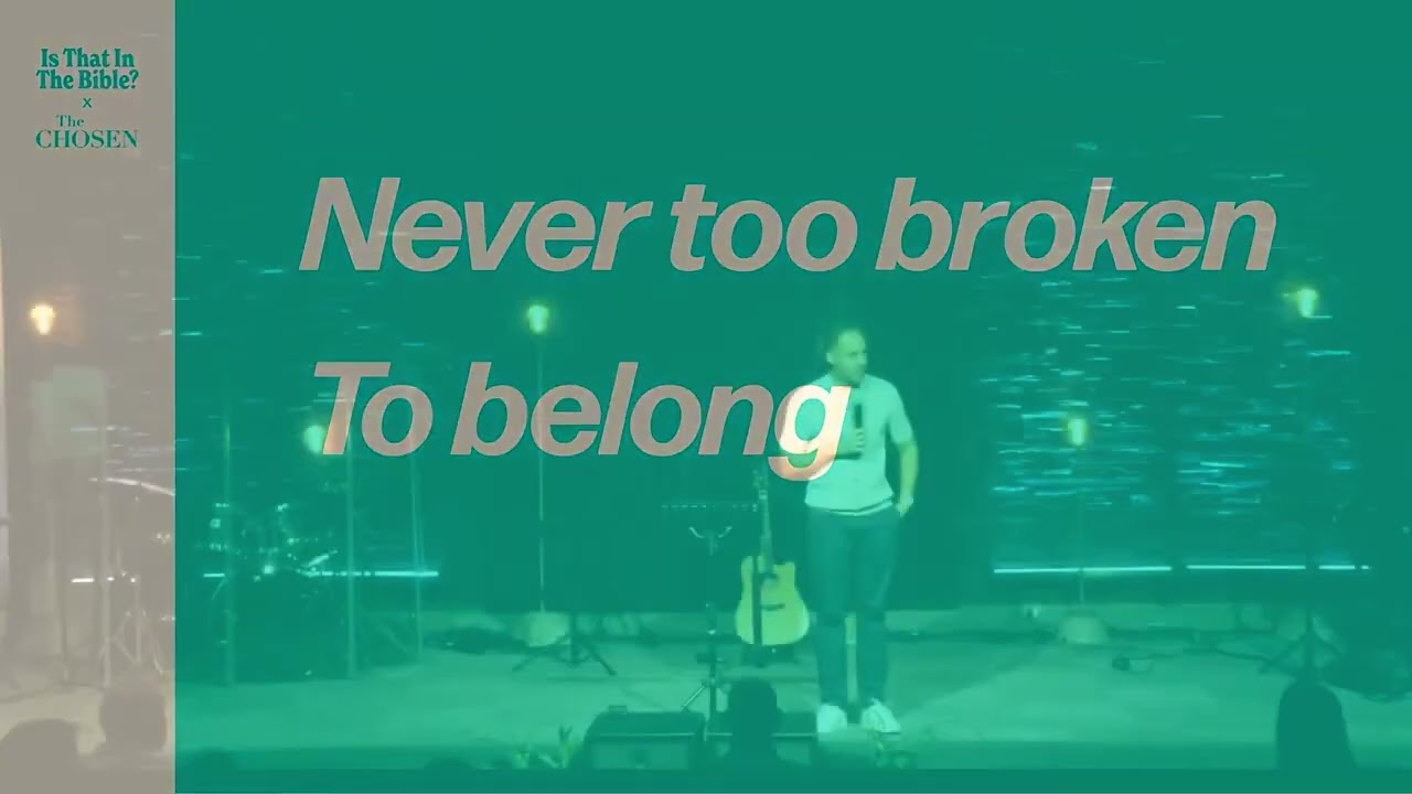 Is that in the Bible? Never to broken to belong - Part 1