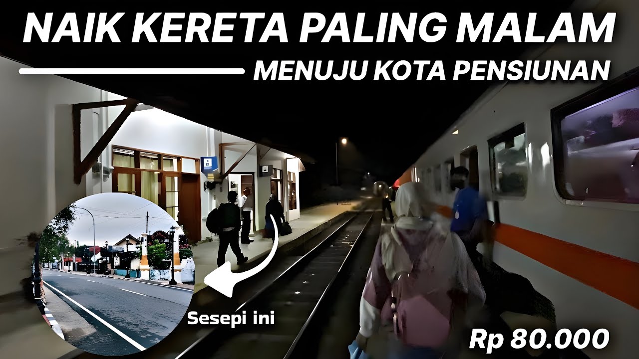 Sensasi Naik Kereta Paling Malam Menuju Kota Purworejo | Gak Nyangka Setenang Ini Kotanya !!!