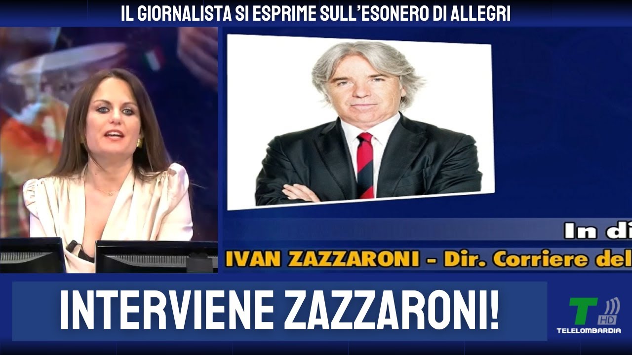 ALLEGRI ESONERATO, IVAN ZAZZARONI COMMENTA L'EPISODIO A TELELOMBARDIA