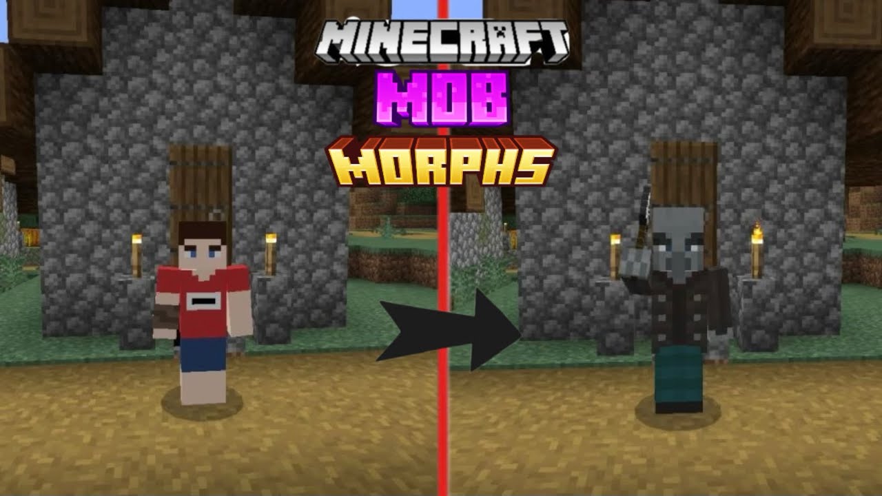 Я скачал мод на браслет превращение в мобов в Майнкрафте | ManeLego minecraft 