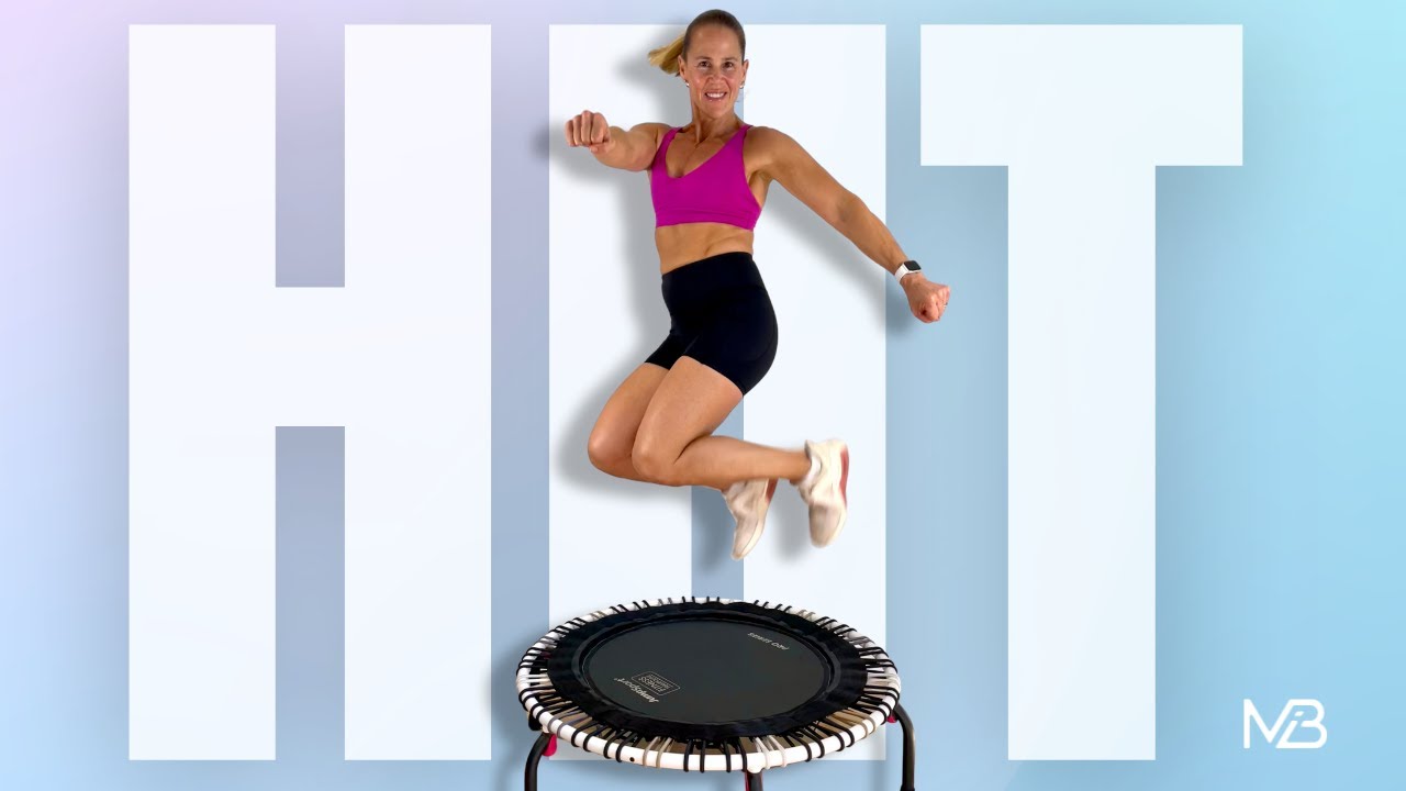 DAY 8: 20 MIN Rebounder HIIT Workout For Perimenopause | Menopause  Jump Training to Blast Belly Fat