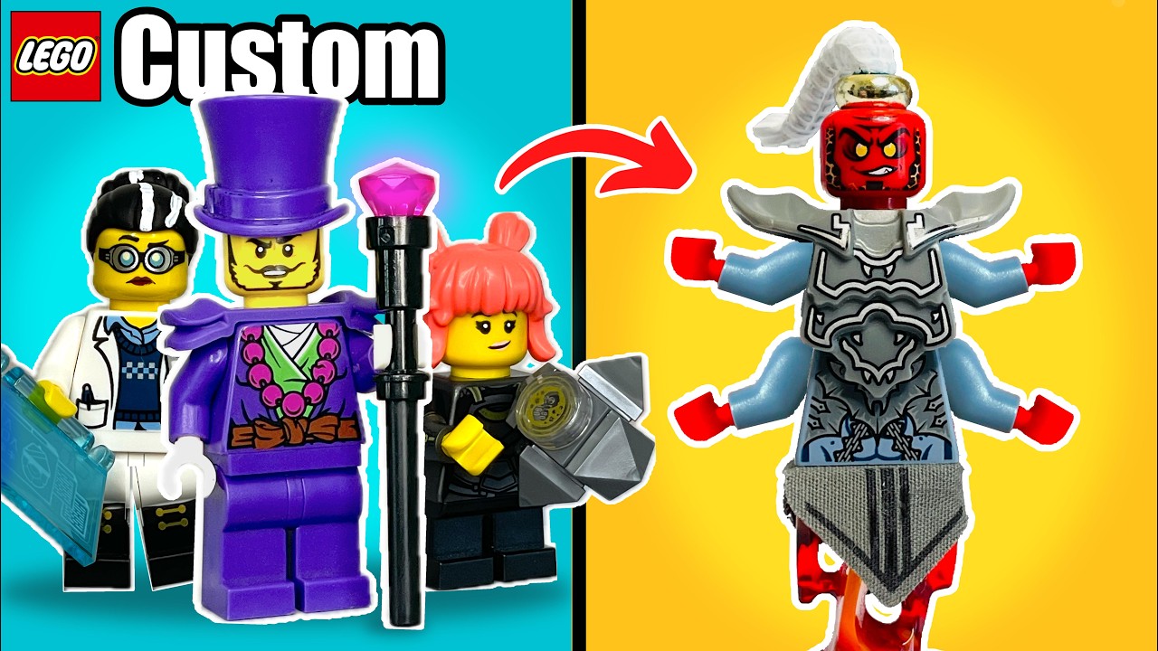 Я сделал минифигурки Ninjago Dragons Rising...