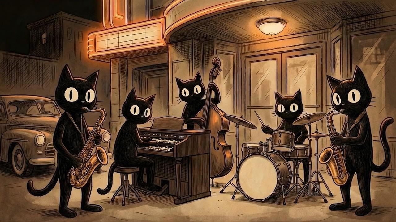Black Cats Stylish Swing Jazz:  Deep Rhythm & Feel Good Vibes to Relax & Unwind