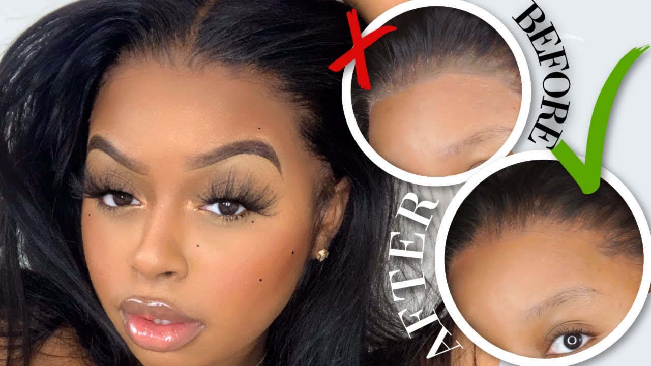 HOW TO MAKE DARK LACE LOOK HD!! HOW TO FIX DARK LACE EASY!! FT. JURLLYSHE HAIR