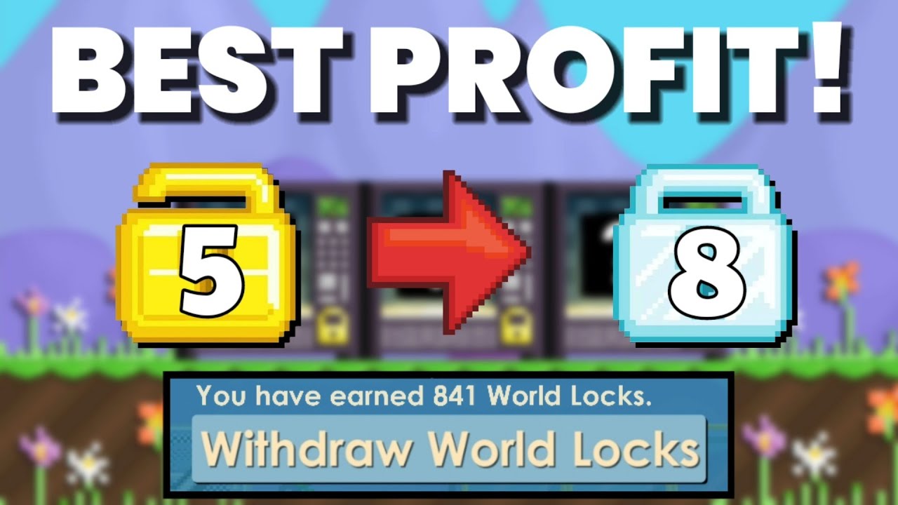 Cara Profit Modal Hanya 5 WL! (PROFIT BESAR!!) - Growtopia Profit 2021 | GROWTOPIA INDONESIA