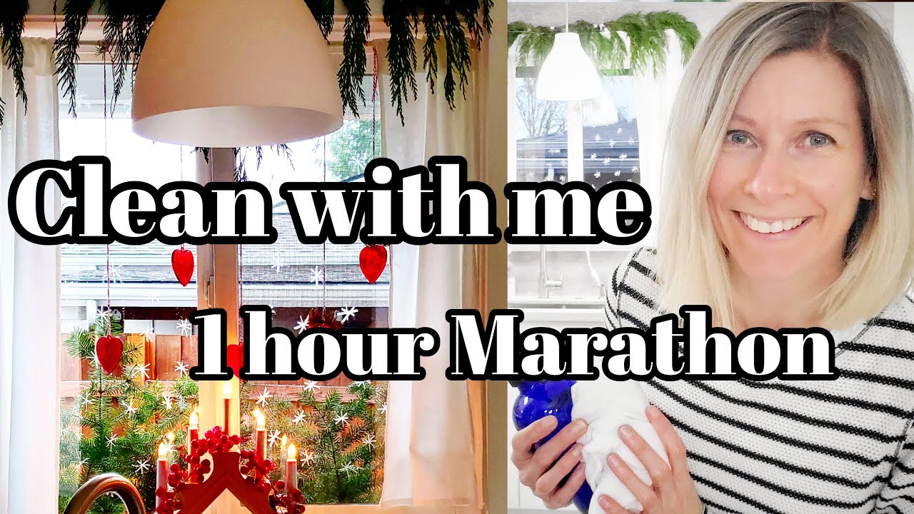 Christmas CLEAN WITH ME MARATHON  2020  1 hour long cleaning video