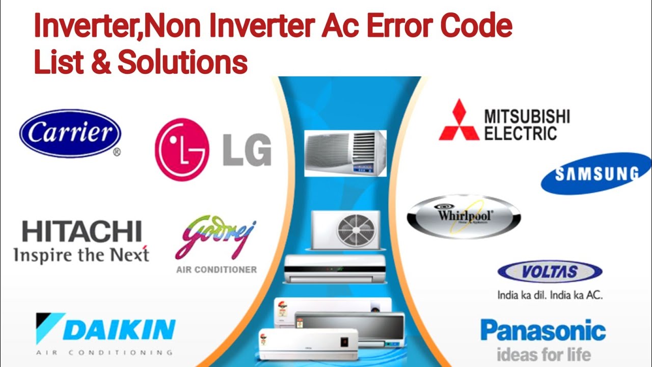 ALL INVERTER AC ERROR CODE LIST