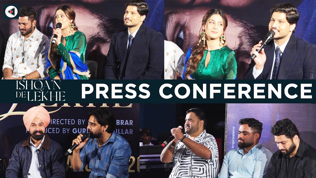 Ishqa’n De Lekhe Press Conference | Gurnam Bhullar, Isha Malviya | Punjabi Mania