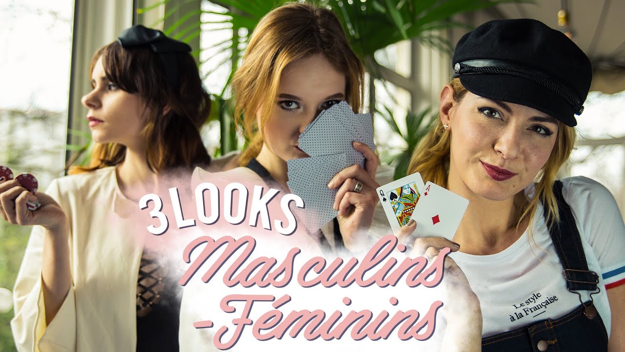 3 LOOKS MASCULINS FEMININS (avec SoUrbanGirl, Estelle Blog Mode et Natacha Birds)