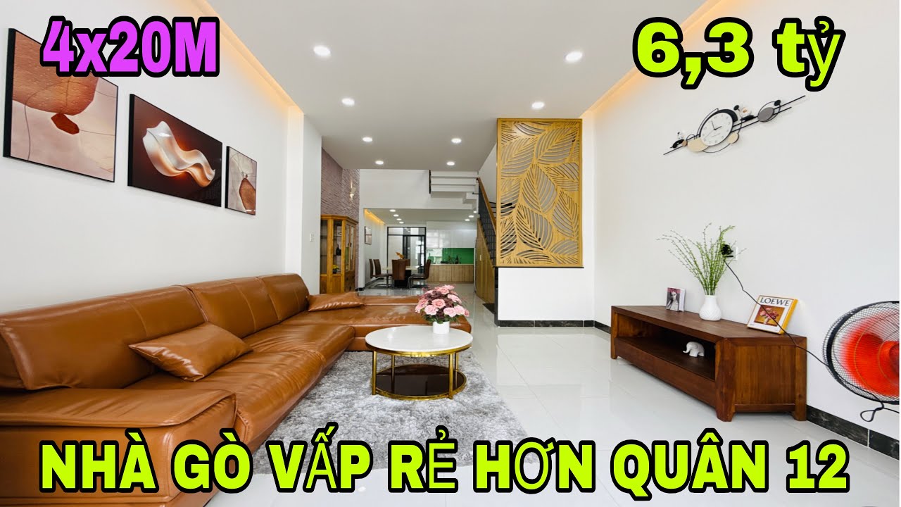 Nhà đẹp gò gấp. chính chủ xây ỡ nay ngân hàng dí bán gấp rẻ chỉ 6 tỷ đáng mua