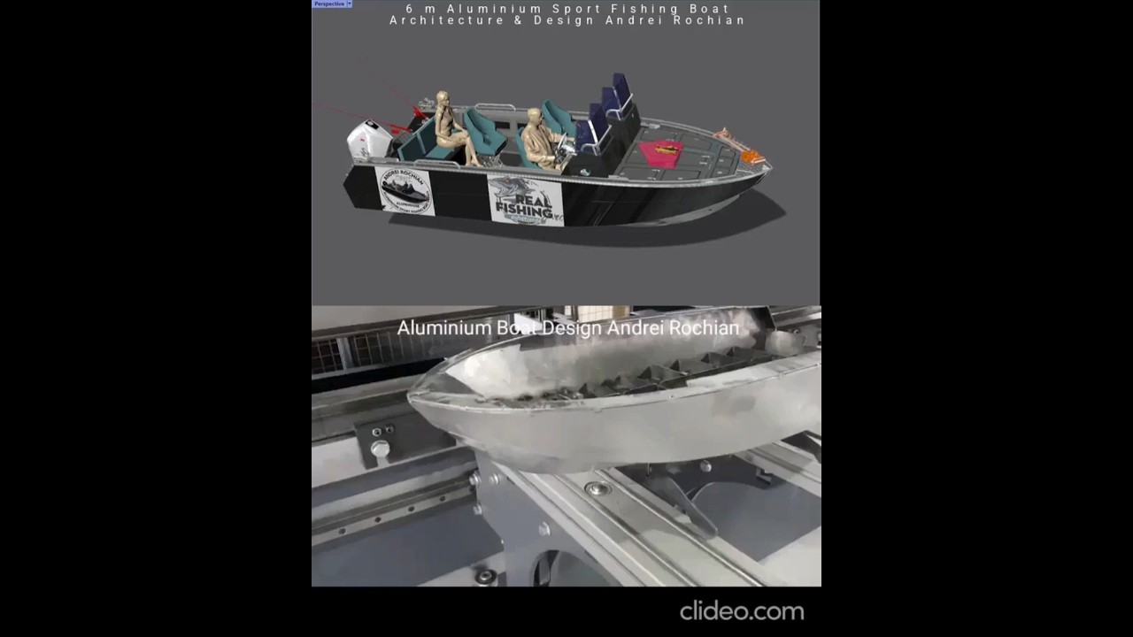 6 m Aluminium Sport Fishing Boat Architecture & Design Andrei  Rochian