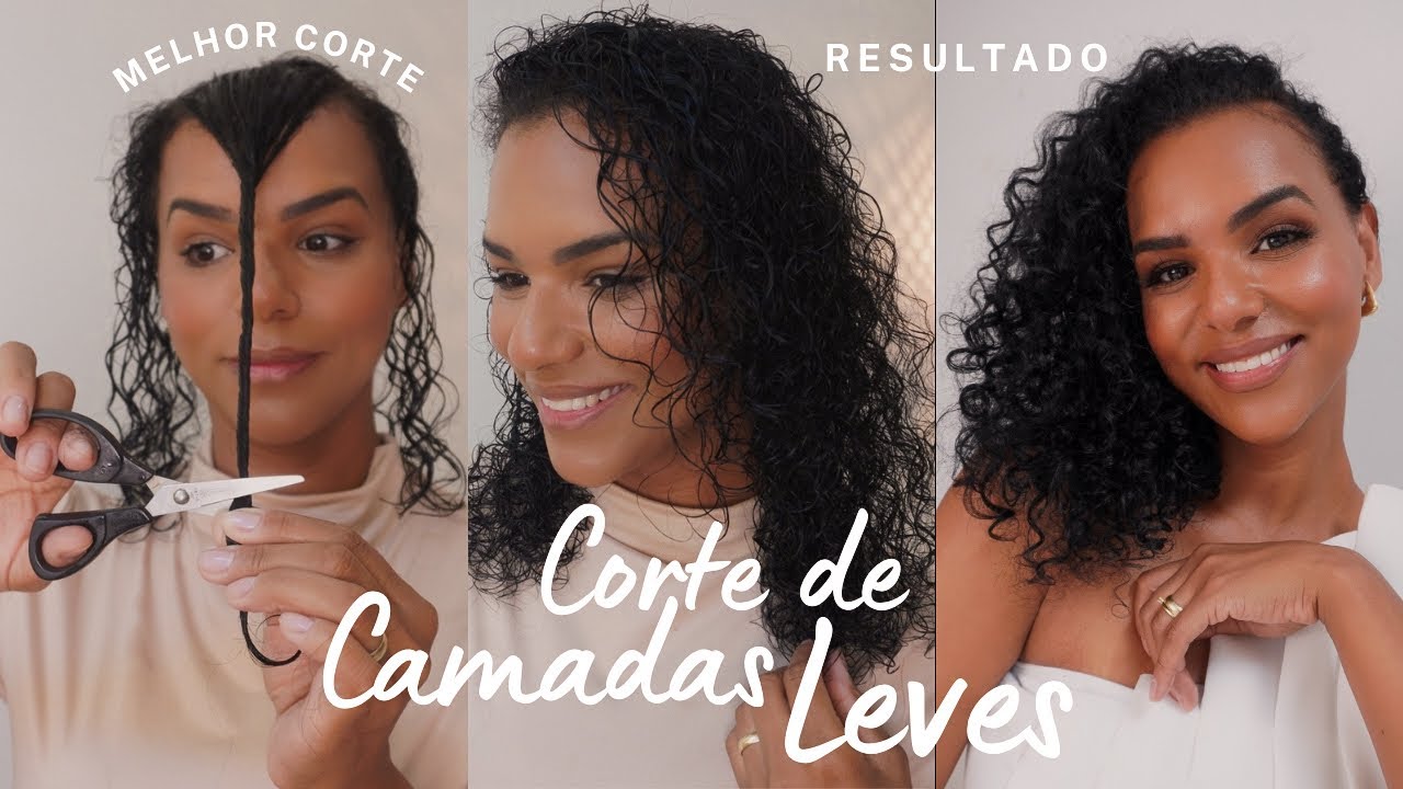 CORTE DE CAMADAS LEVES PARA CABELO CACHEADO, ONDULADO E CRESPO - Fácil e Lindo 2025 Manutenção