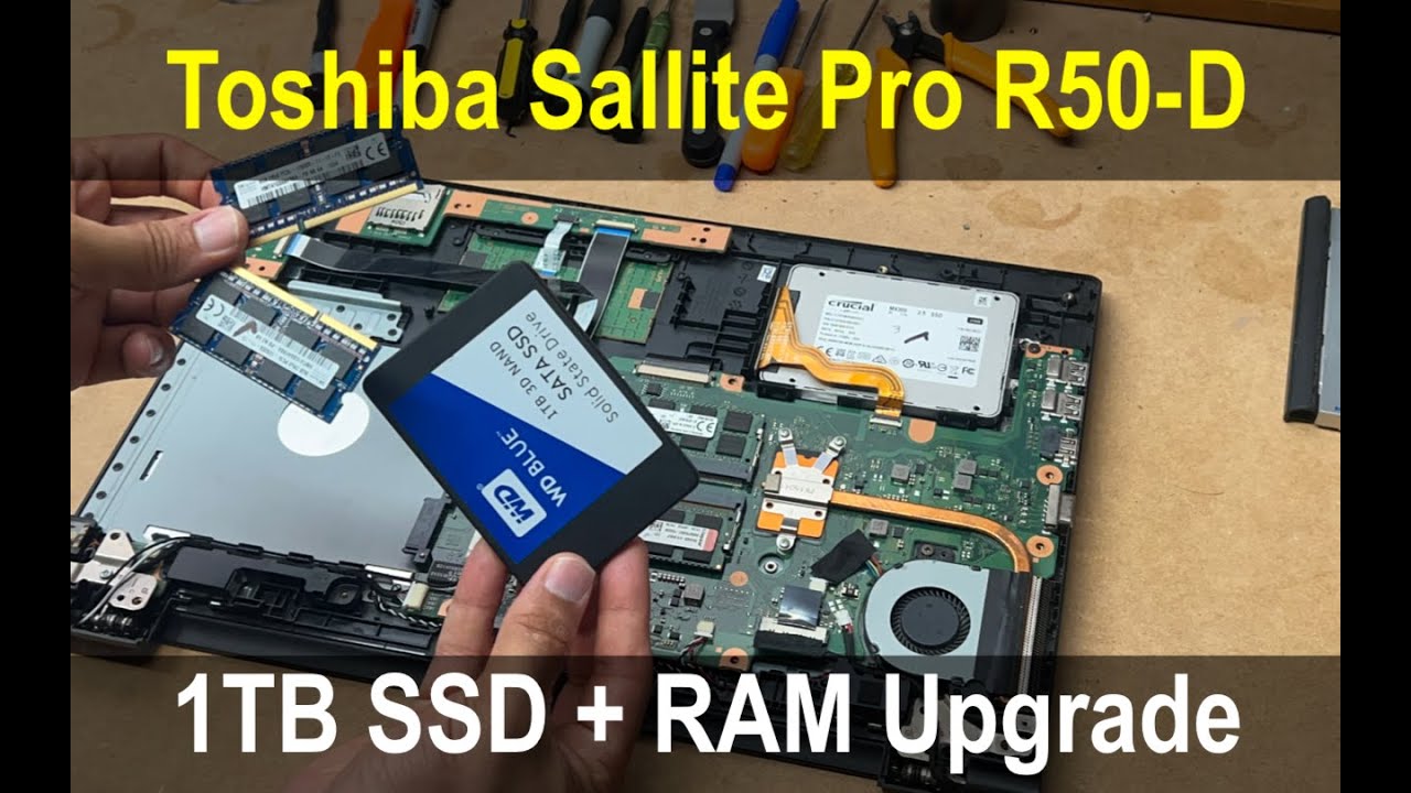 Toshiba Satellite Pro R50-D | SSD & RAM Upgrade