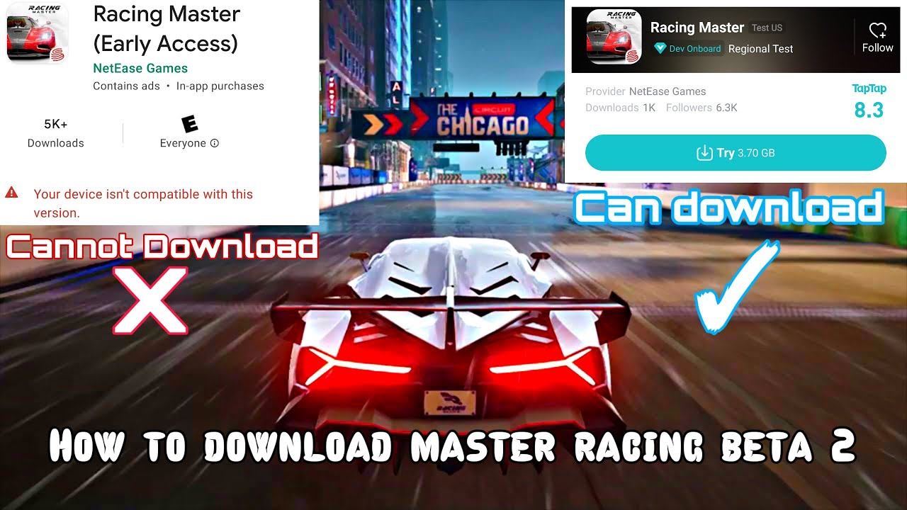How To Download ''Racing Master'' Beta 2 For Android | Tutorial Download