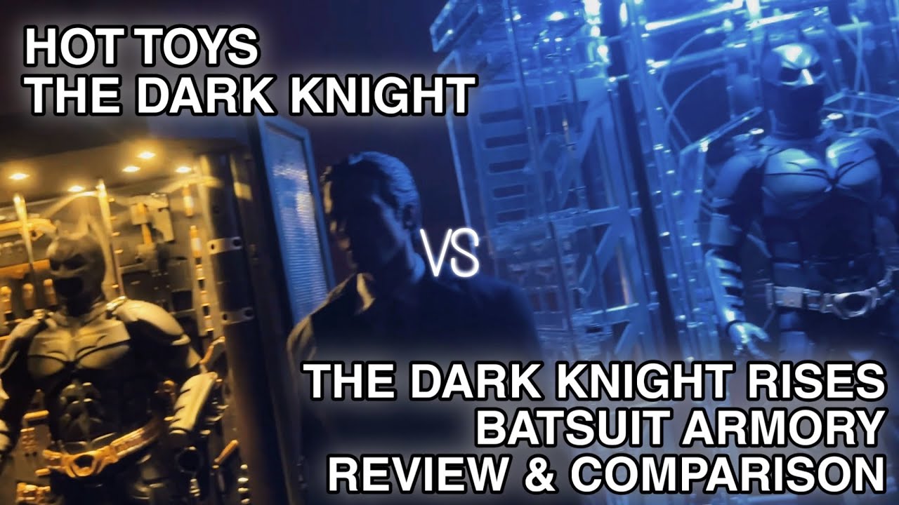 Hot Toys The Dark Knight vs The Dark Knight Rises Batsuit Armory - Unboxing, Review & Comparison.