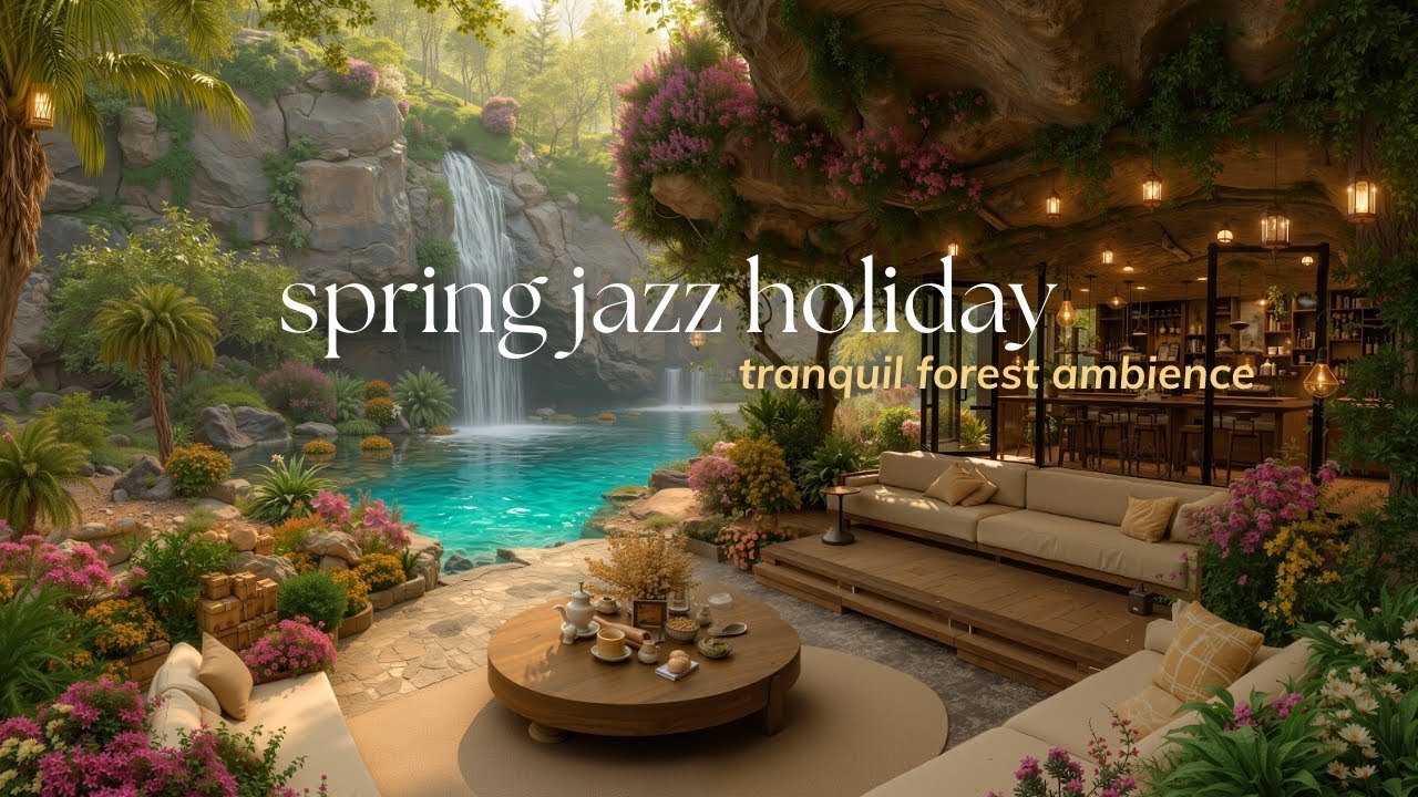 Happy Spring Jazz Holiday | Elegant Landscape Wonder with Nature Therapy To Stress Relief