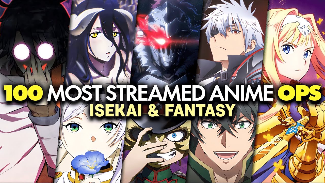 TOP 100 MOST STREAMED ISEKAI & FANTASY ANIME OPENINGS