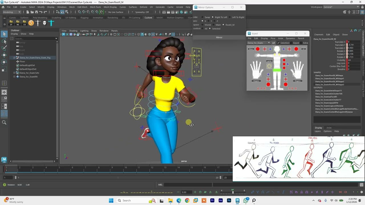 How to Animate a Static Run Cycle
