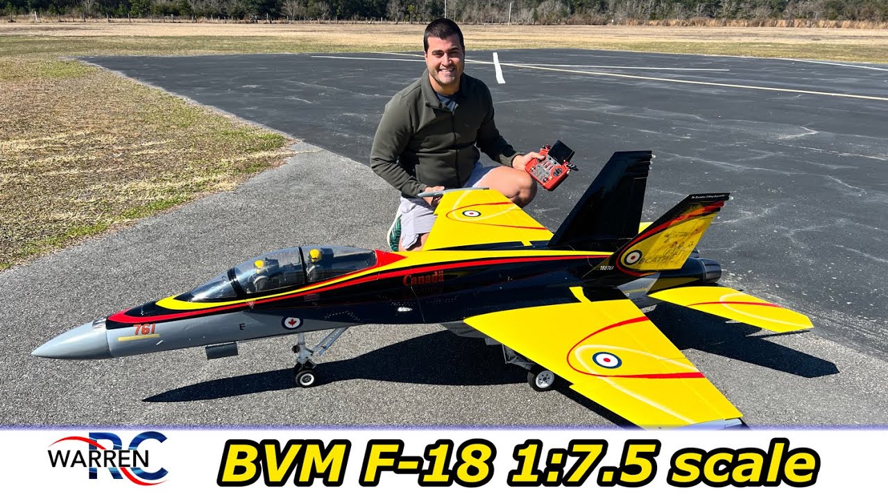 BVM 1:7.5 scale F-18 flown by Jose. #rcjet #rcplane #rcaircraft #modelairplane #aviation