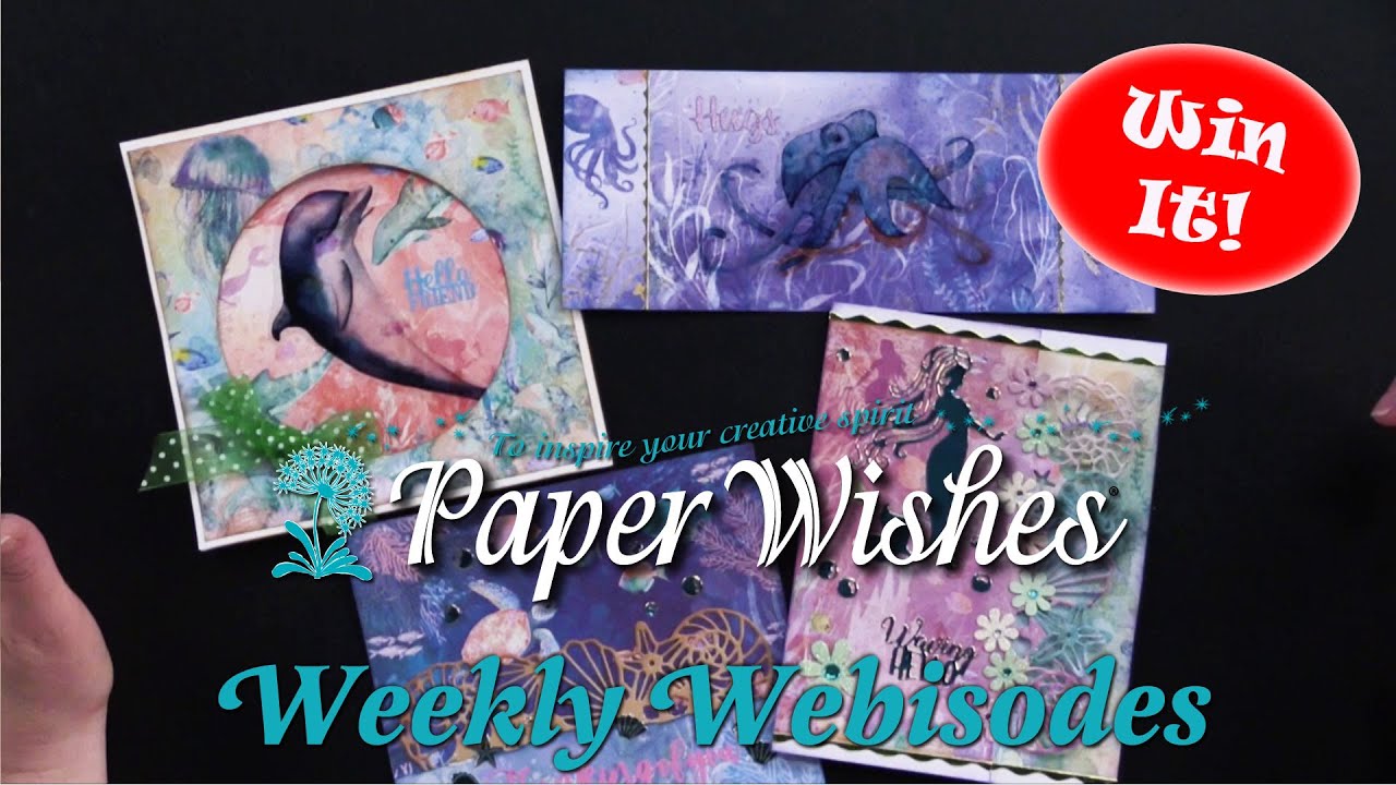 4 Card Ideas Enchanted Ocean Collection by Crafter's Companion