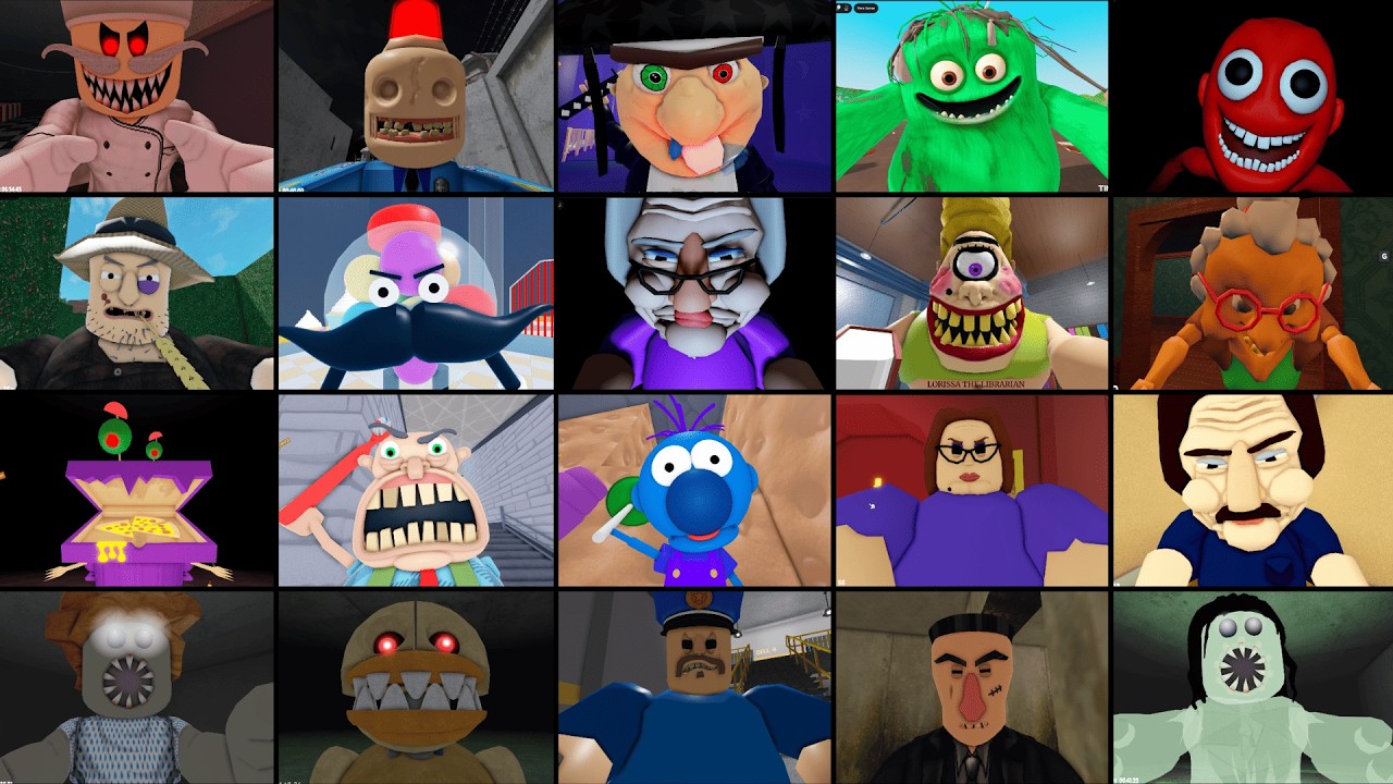 ESCAPE PAPA PIZZA, SIREN COP, TIM'S FARM, BETTY'S NURSERY 2, ESCAPE MR. GUMDROP, ROBLOX JUMPSCARE'S