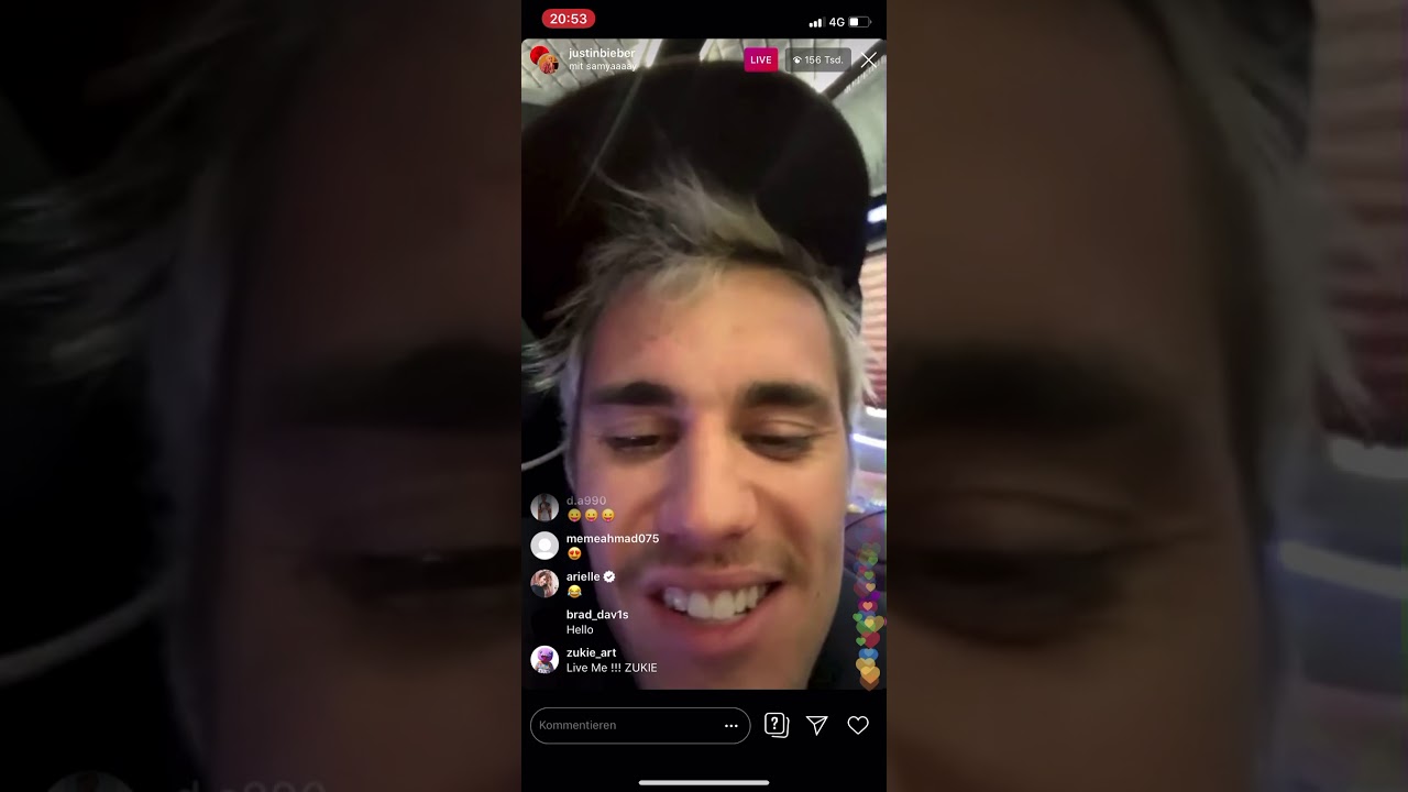 Justin Bieber Livestream Instagram