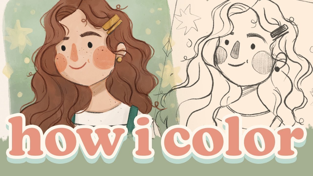 ✨🎨How I Color My Digital Illustration | Procreate Coloring Process Real Time