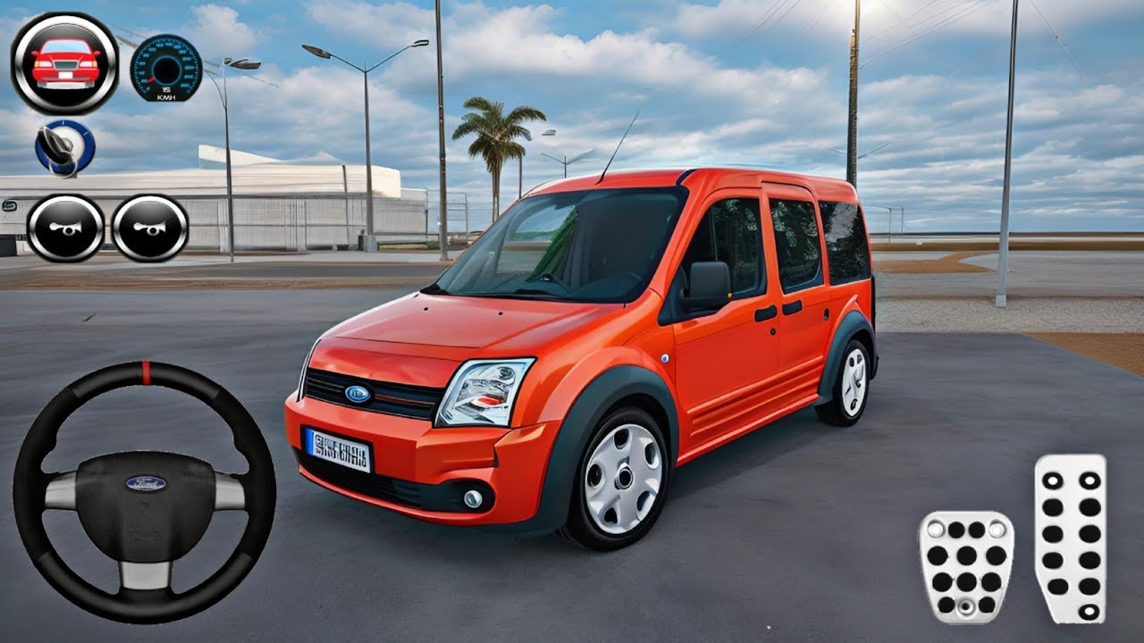 Modifiyeli Ford Connect Araba Sürüş Oyunu 2024 - Ford Transit Connect