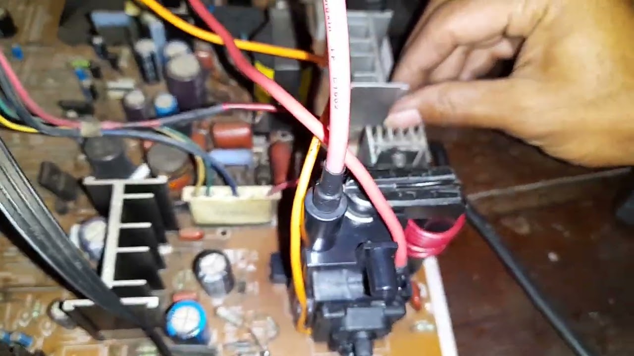 Tv sharp alexander slim setelah ganti flayback osd hilang dan layar ga full