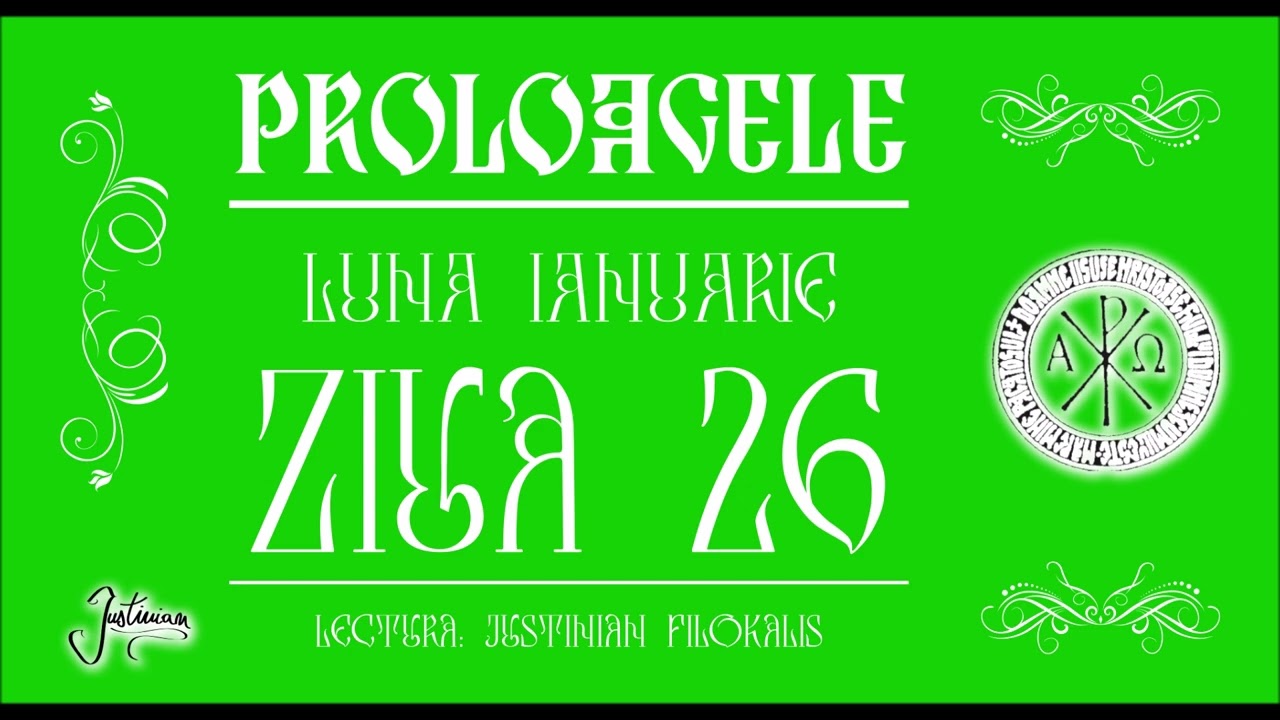 26 PROLOAGELE VOLUM 1 - IANUARIE 26