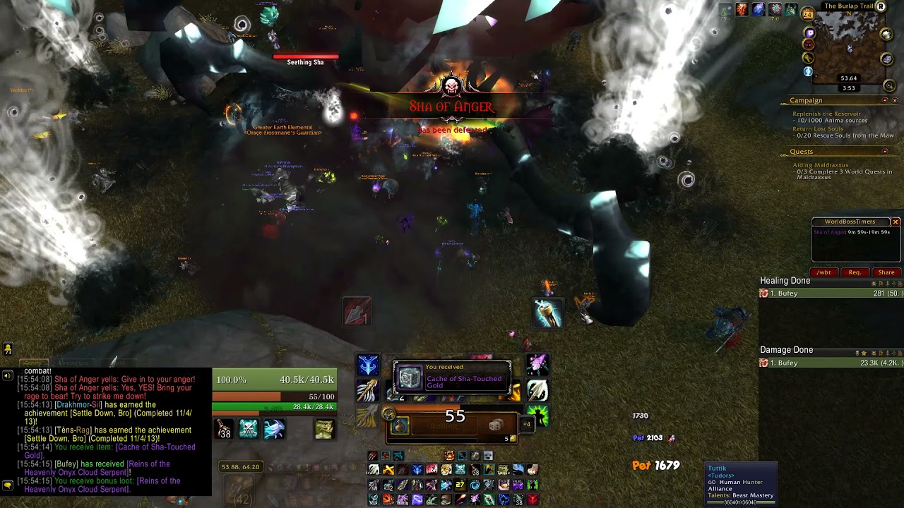 World Of Warcraft Sha of anger mount drop
