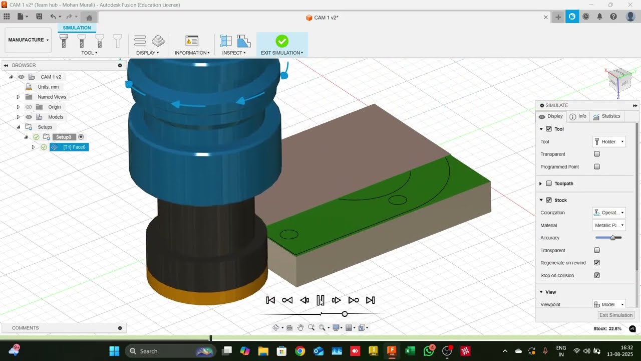 How to Set Up a Facing Toolpath in Fusion 360 CAM – Step-by-Step