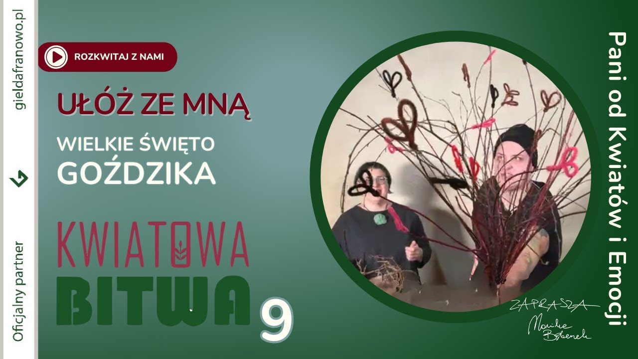 Kwiatowa Bitwa na goździki czyli wielkie święto GOŹDZIKA 🌿Ułóż z nami kwiaty!