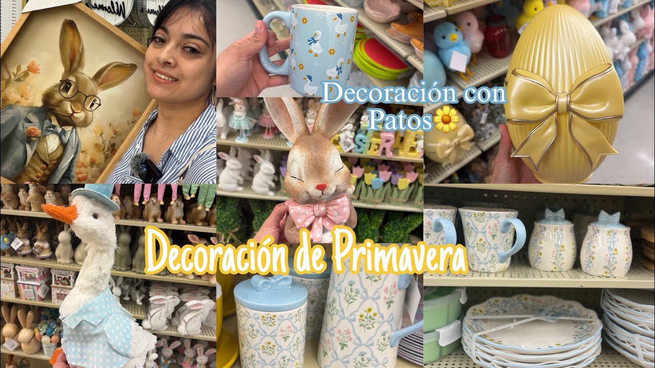 Nueva Decoración de Primavera🪿🌼Decoracion de Patos🩵💛