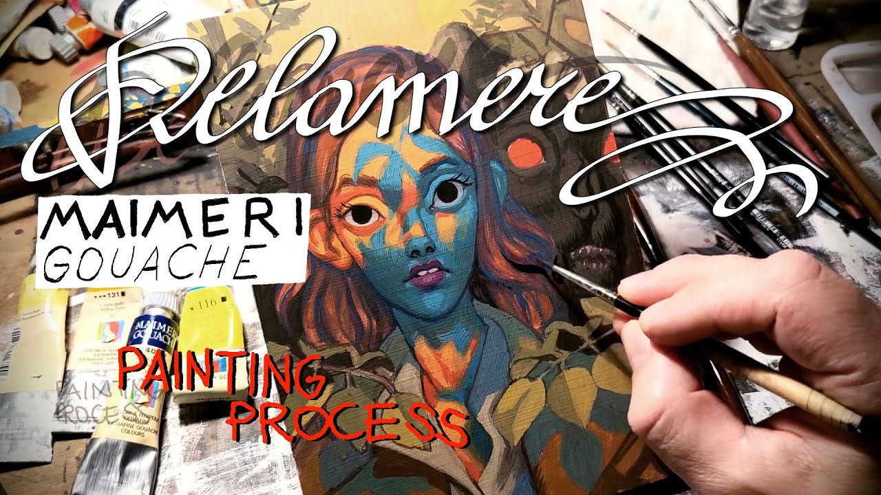 Delamere - Maimeri gouache painting process