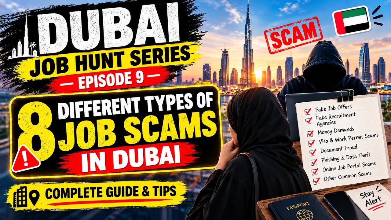 8 Different Type of Job Scams in Dubai | Dubai Job Hunt Series Ep. 9 | how to identify job scam