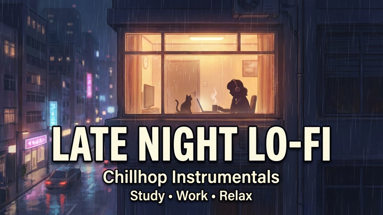 Late Night Lo-Fi Hip Hop Beats 🌙 Chillhop Instrumentals for Study, Work & Relax