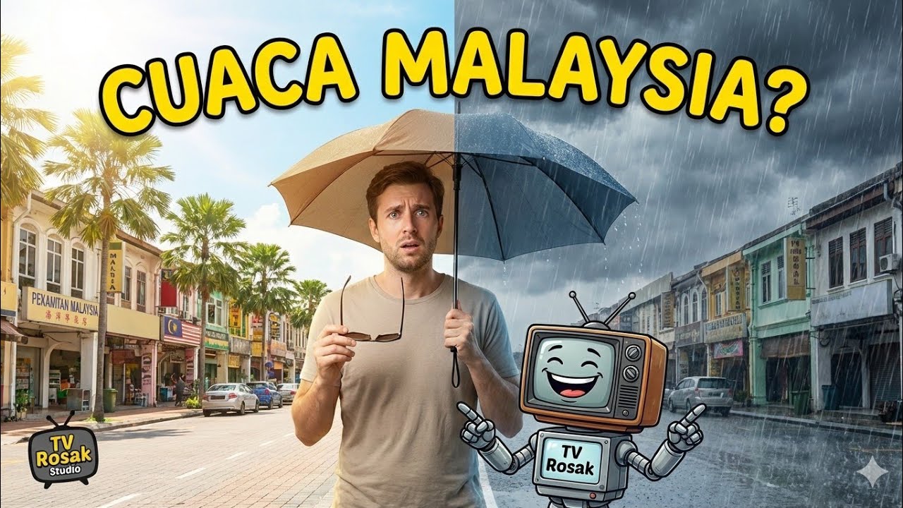 Cuaca Malaysia:  Pelancong Pun Give Up - Sekejap Panas, Sekejap Hujan 