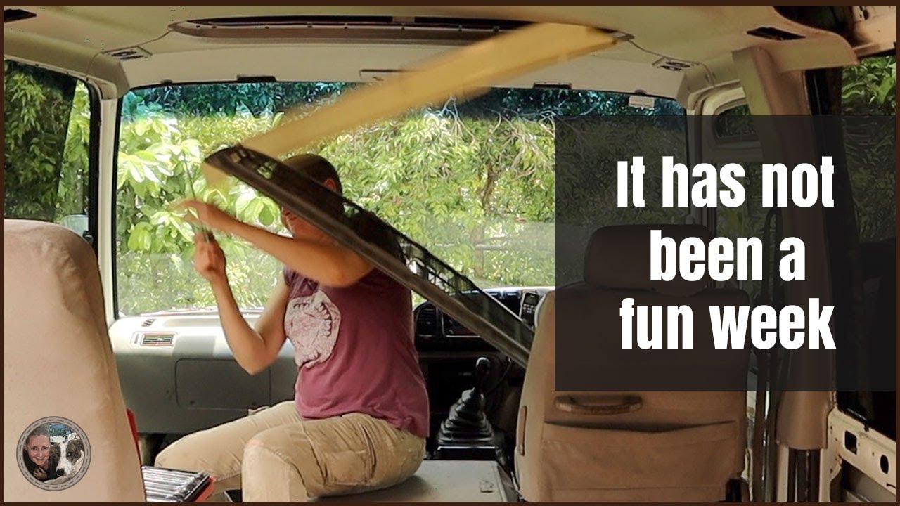 Finding and fixing leaks in my Toyota Coaster bus.