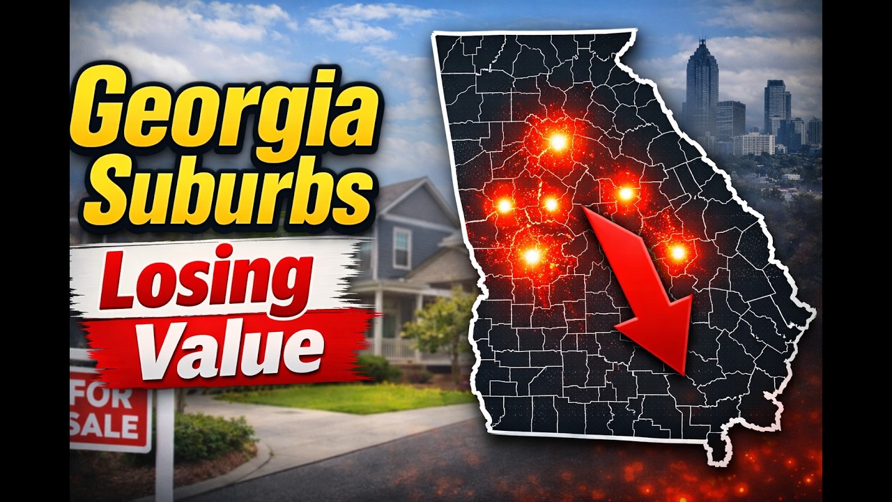 Самые популярные пригороды Джорджии с падением цен на жилье в 2026 году
