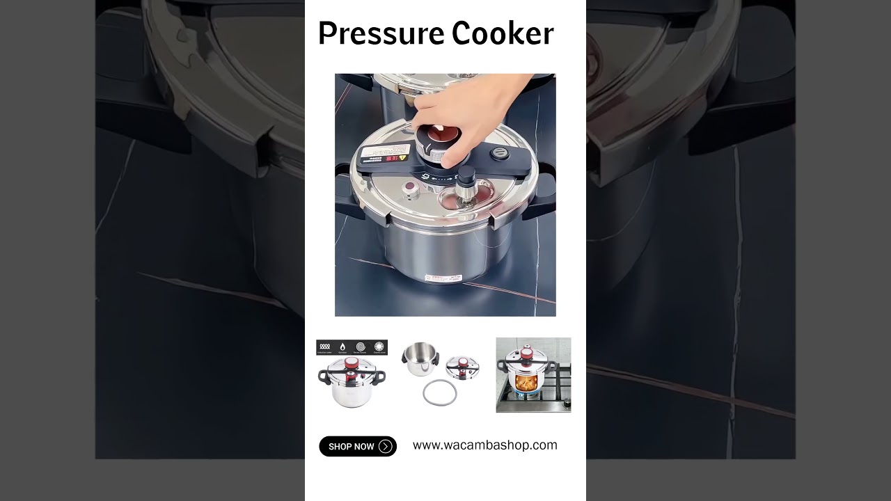 Szybkowar ze stali nierdzewnej &ndash; kompatybilny z gazem i indukcją #cookers #kitchentools #pressurecooker