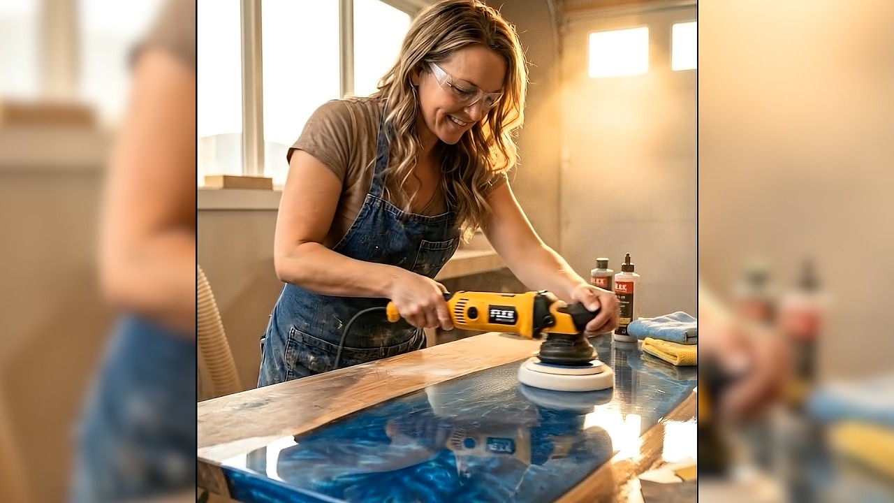 I trapped the Pacific Ocean in a Walnut Slab! #woodworking #resinart  #satisfying #diy #homedecor