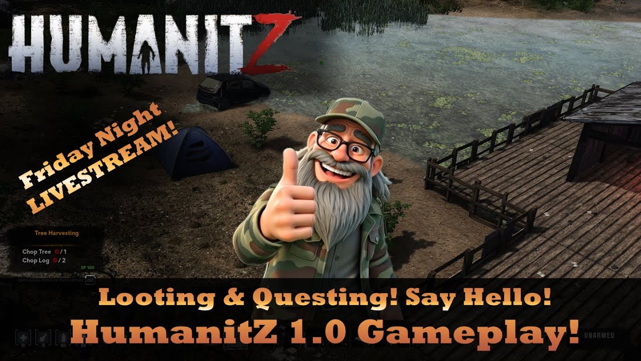 Looting & Questing! Friday Night LIVE | HumanitZ 1.0 Gameplay