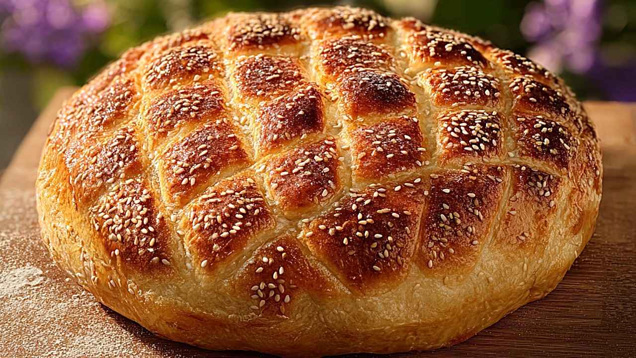Известный турецкий хлеб, который тает во рту! Простой и вкусный.